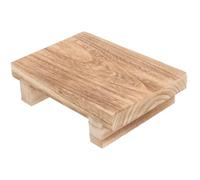 BCOATH Reposapiés de Madera de Paulownia Pequeño y Ligero Taburete Multiusos para Adultos y Soporte Ergonómico para Oficina Cocina y Baño Banco Estable para Aliviar Estrés al