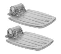 BCOATH Reposapiés Ergonómico para Silla de Ruedas, Par de Hierro Resistente Diseño Ancho y Alargado, Fácil Instalación para Uso en Hogares y Hospitales