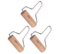 BCOATH Rodillo de Madera para Arcilla Polimérica 3piezas Manejo Cómodo y Diseño Beige Adecuado para Cerámica y Manualidades de Alfarería