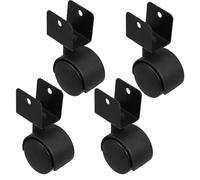 BCOATH Ruedas Giratorias para Silla de Oficina Infantiles 1,5 Pulgadas Soporte en U, 4 Piezas, Material Antiarañazos, Ruedas Pequeñas para Muebles y Escritorios, Uso en Hogar y Escuela