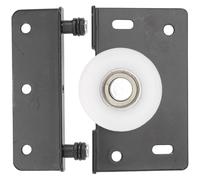 BCOATH Ruedas para Puertas Correderas y Deslizamiento Suave 2 Piezas de Armario de Hierro y Plástico en Color Negro Capacidad de Carga Fuerte para Puertas de Vidrio de Closet