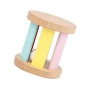 BCOATH Sonajero de Mano de Madera para Ñiño, Juguete Musical Educativo, Tamaño Único, Rodillo Sonajero para Desarrollo Sensorial y Coordinación Mano-ojo, Adecuado para Bebés y Primeros
