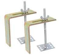 BCOATH Soportes Metálicos Clips de Fijación Ocultos Pack de 2 Unidades para Fregadero bajo Encimera de Cerámica para Instalación DIY en Cocina y Renovación del Hogar
