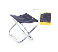 BCOATH Taburete de Aleación de Aluminio para Exterior Asiento Portátil para Camping Pesca y Picnic Ligero y Resistente con Bolsa de Transporte Compacta