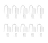 BCOATH Tapón de Puerta Antipellizcos para Bebés 10 Piezas, Clips de Bisagra Giratoria, Protector de Dedos para Seguridad en Casa, Oficina y Hotel, Diseño Compacto en Color Claro