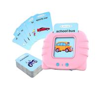 BCOATH Tarjetas Educativas Parlantes para Juego de Aprendizaje Temprano de Inglés 56 Cartas Portátil y Didáctico para Reconocer Colores Letras y Animales Juguete Interactivo para