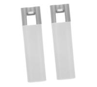 BCOATH Tirador De Persianas De Ventana De Plástico Blanco Plateado 55g, Pesos para Cordones contra Viento, Juego De 2 Piezas para Cortinas Enrollables y Persianas