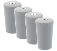 BCOATH Topes de Persianas Enrollables 4 Piezas Gris, Tope de Fijación Compacto para Reparación y Reemplazo, Amortiguador y Pasador para Cortinas y Ventanas, Accesorios Prácticos Hogar