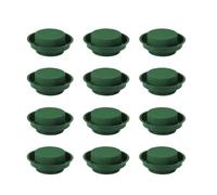 BCOATH y Diseño Kit de 12 Piezas de Espuma Floral Redonda Verde Alta Absorción de Agua, Resistente a Fugas para Decoración de Bodas y Centros de Mesa
