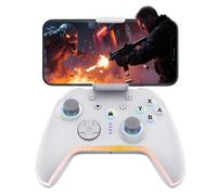 Bcofo Controlador de juego móvil inalámbrico para iOS/iPhone/Android/teléfono celular/interruptor/portátil, gamepad de juegos con clip de teléfono para jugadores, disparadores de efecto Hall, control