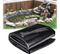 Bcojnlue Revestimiento De Goma De Polietileno De Alta Densidad 4.5x5m Flexible Precortado Lona Estanque Negro HDPE Pond Liner para Fuentes De Agua Y Jardines(Tamaño:3x4.0m)