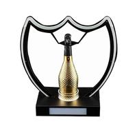 bcomedrag Soporte De Exhibición De Botellas Led, Estante De Exhibición De Botellas De Licor, Soporte De Exhibición De Champán King Bar Ace of Spades para Barra De Acrílico Ktv,TypeB