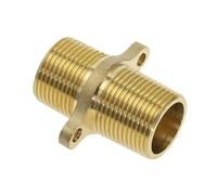 BCOMFY 1 Adaptador rápido de pezón de Ajuste de latón 1/2 "3/4" 1 "BSP Rosca Macho Conector de Agua, Aceite y Gas con Soporte Fijo con instalación(04)