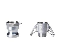 BCOMFY 1 Juego DN25 1 "Tipo A + B/A + C/A + D/A + DC Adaptador de Ajuste Camlock Conector de Acero Inoxidable 304 acoplador de liberación rápida(A and B)