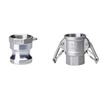 BCOMFY 1 Juego DN25 1 "Tipo A + B/A + C/A + D/A + DC Adaptador de Ajuste Camlock Conector de Acero Inoxidable 304 acoplador de liberación rápida(A and D)