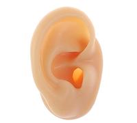 BCOMFY 1 Modelo de Oreja de Silicona Suave for exhibición de Joyas, simulación de Oreja Humana 1:1 con exhibición de acrílico, Herramientas de enseñanza, práctica de Oreja.(Left Nude)