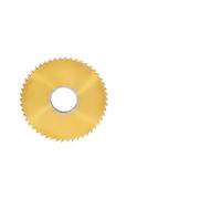 BCOMFY 1 Pieza de Sierra Circular HSS Co Tin de 0,2 mm a 4,0 mm, Hoja de Sierra for ranurado, fresado CNC, mecanizado de Ranuras, Corte de Acero, diámetro de 40 a 100 mm(D50xd16,1.0mm)