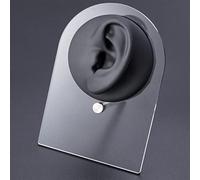 BCOMFY 1 Pieza de Silicona, Modelo de Boca, Nariz, Oreja y Lengua Humana, simulación de Rostro con Soporte de exhibición, Piercing, joyería, Herramienta de enseñanza.(OT14032-5)