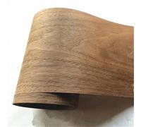 BCOMFY 1 Rollo de Chapa de Nogal Negro Natural de 230cm, Fino, Hecho a Mano, Bricolaje, Panel Decorativo de Madera Maciza, renovación de Altavoces de Piel