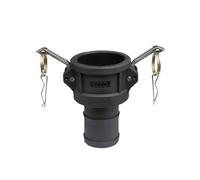 BCOMFY 1 Unidad DN15 a DN50 PP Acoplamiento Camlock Adaptador de Montaje de plástico MPT FPT Barb desconexión rápida 1/2 3/4 a 2 Pulgadas(C,1")