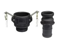 BCOMFY 1 Unidad DN15 a DN50 PP Acoplamiento Camlock Adaptador de Montaje de plástico MPT FPT Barb desconexión rápida 1/2 3/4 a 2 Pulgadas(Pink,1/2")