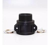 BCOMFY 1 Unidad DN15 a DN50 PP Acoplamiento Camlock Adaptador de Montaje de plástico MPT FPT Barb desconexión rápida 1/2 3/4 a 2 Pulgadas(B,2")