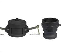 BCOMFY 1 Unidad DN15 a DN50 PP Acoplamiento Camlock Adaptador de Montaje de plástico MPT FPT Barb desconexión rápida 1/2 3/4 a 2 Pulgadas(Blue,1-1/4")