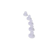 BCOMFY 10 Uds. De Tapas de Orificio de Goma de Silicona de 2,5/3/3, 5/4mm, Tapa de Enchufe Tipo T sólida, Junta a presión, Tapa ciega, tapón de Sellado de Grado alimenticio(Transparent,2.5mm)