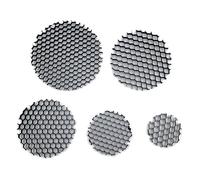 BCOMFY 10 Uds LED Suave Sombra Campana Downlight Foco Redondo Cubierta de Malla de Nido de Abeja Negro antideslumbrante luz antideslumbrante de Aluminio(55mm)