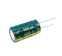 BCOMFY 2 uds 450V 150UF tamaño 18 * 30MM Alta frecuencia Baja impedancia 450V150UF Condensador electrolítico de Aluminio 20%