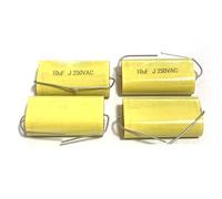 BCOMFY Condensador sin electrodos de Audio Axial auténtico MKP, 10 Uds., 250V, 1UF, 1,5, 1,8, 2,2, 2,7, 3,3, 4, 4,7, 5,6, 6,8 UF, 8,2, 10, 12, 15, 18, 20, 22, 33, 47UF(250V4UF(405))