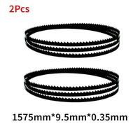 BCOMFY Hojas de Sierra de Cinta de 1575mm x 9,5mm x 0,35mm, Accesorios de Herramientas for carpintería, 14/6/10TPI, 2 uds.(6TPI)