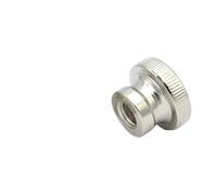 BCOMFY M3 M4 M5 M6 M8 M10 Tuerca de Mano moleteada de Cabeza Alta, Mango de Acero al Carbono, Rosca, perillas de sujeción mecánicas for Pulgar, Tuercas manuales(Nickel-Plated,M5-3pcs)