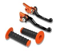 BCOTNHZT Para 300XCW 2014 2015 2016 2017 2018 Palancas De Embrague Freno Pivotante Motocicleta Tapones Extremo Tapa Manillar Empuñaduras(C)