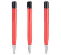 Bcowtte 3X reloj eliminación de óxido cepillo pluma fibra de vidrio/latón/acero limpieza raspado pulido reloj piezas herramienta de reparación, rojo