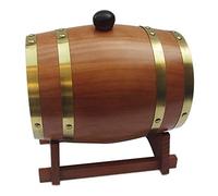 Bcowtte Barril de madera vintage de 3 litros, para cerveza, whisky, ron, puerto de cerveza, hotel, restaurante, barril , exhibición de exposición