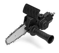 Bcowtte - Convertidor de taladro eléctrico con cadena de 4 pulgadas, mini soporte de conversión de de cadena portátil, color negro