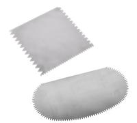BCP - Juego de 2 raspadores dentados de acero inoxidable para escultura de cerámica