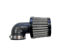 BCR Hokio - Filtro de aire de cono Racing Hokio universal para moto, moto, scooter con conexión de 35 mm, 90°, filtro de aire lavable y reutilizable, diseño de doble capa de acero inoxidable y gasa