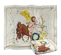 Bcreative - Graffitee Studios - S Hall Graffitee Studios Vintage Sagittarius Zodiac Silky Touch Super Soft Throw Blanket 152 X 127 Cm