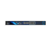 BCS BCS-B-SP16G-2SFP-M Interruptor PoE gestionado de 16 puertos 1Gbps con enlace ascendente SFP de 150W