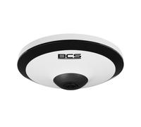 BCS BCS-L-FIP25FSR1-Ai2 Cámara IP inteligente de 5MP con lente ojo de pez y WDR 120dB