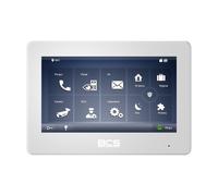 BCS BCS-MON7600W-2 Monitor de Video de Doble Sistema con Intercomunicador TCP/IP/SIP