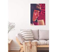 BCTS Cartel de metal para colgar en la pared, diseño clásico de Pulp Fiction de Mia Wallace, 30,5 x 40,6 cm