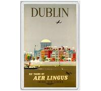 BCTS Dublin Republic Irlanda, Irish Eire Aer Lingus Phoenix - Placa decorativa para exteriores (20 x 12 cm)