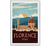 BCTS Florencia Italia Italia viajes vacaciones al aire libre decoración placa 8x12 pulgadas