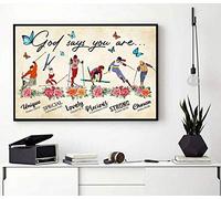 BCTS Póster de esquí Dios Says You Are Vintage Esquiar Amantes de Esquiar Vintage Esquiadores Cartel Regalo para Pared de Esquiador Cartel de Metal Cartel de 30,5 x 40,6 cm
