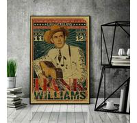 BCTS Póster de papel de Hank Williams If The Good Lord'S Willing & The Creek, decoración de pared, póster de metal, 20,3 x 30,5 cm