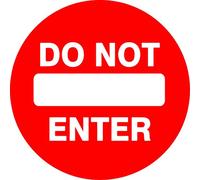 BCTS Señal de advertencia de metal con texto en inglés "Do Not Enter Sign" (texto en inglés)