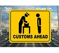 BCTS - Señal de reproducción de aeropuerto (30,4 x 30,5 cm)